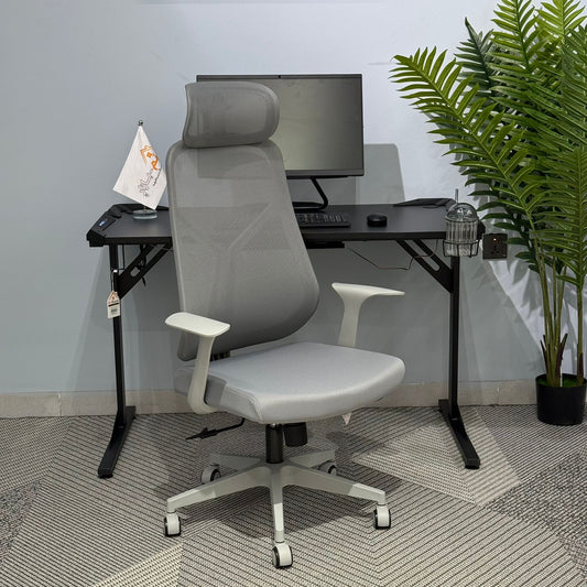 Modern Ergonomic Office Chair with Mesh Back & Adjustable Height