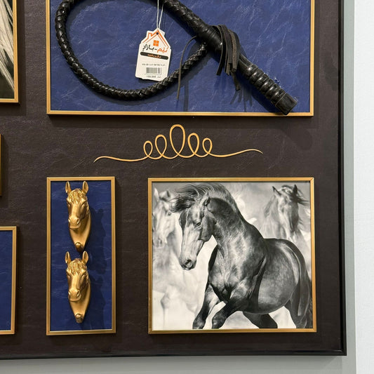 Elegant 3D Horse Wall Decor – Textured Artistic Panel