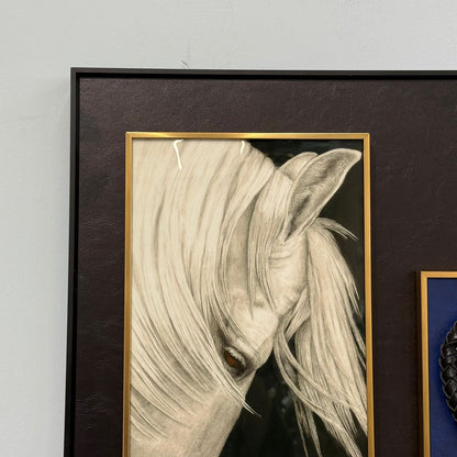 Elegant 3D Horse Wall Decor – Textured Artistic Panel