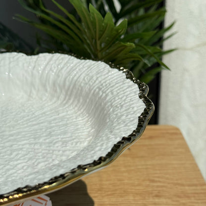 Elegant Luxury Serving Plates with Pedestal Base