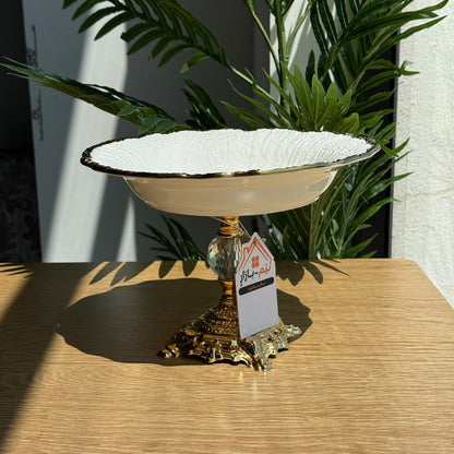Elegant Luxury Serving Plates with Pedestal Base