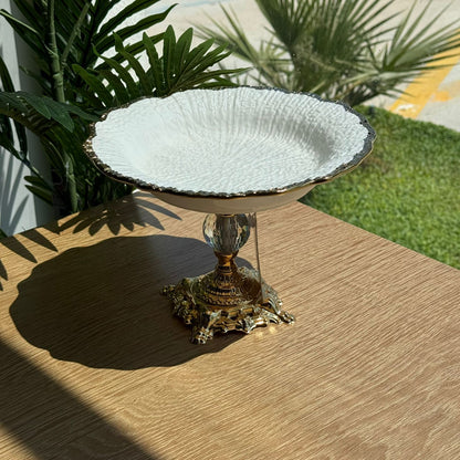 Elegant Luxury Serving Plates with Pedestal Base