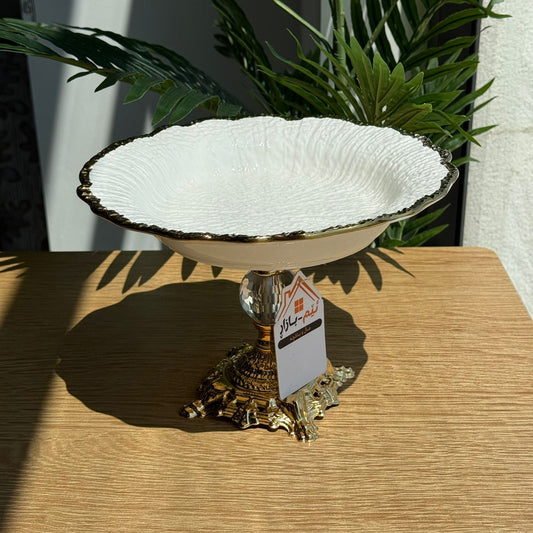 Elegant Luxury Serving Plates with Pedestal Base