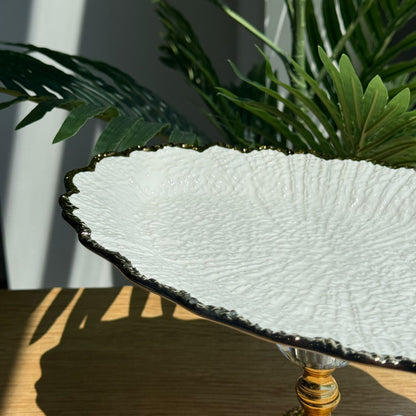 Elegant Luxury Serving Plates with Pedestal Base
