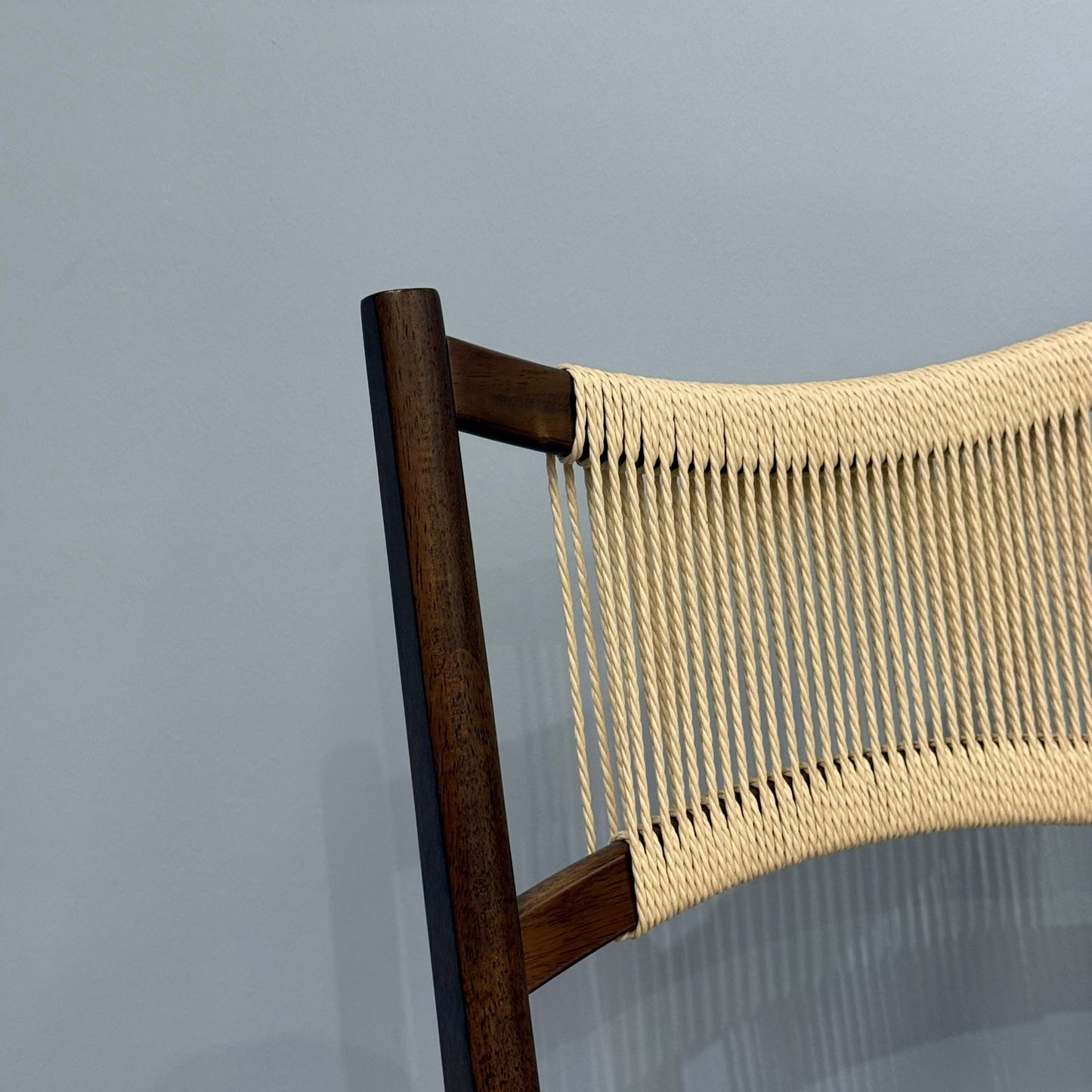 JUNE ROPE- Modern Wooden Dining Chair with Cushioned Seat