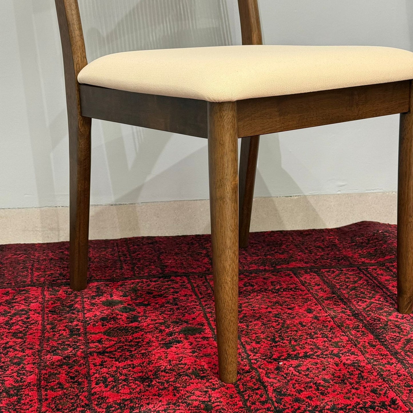 JUNE ROPE- Modern Wooden Dining Chair with Cushioned Seat