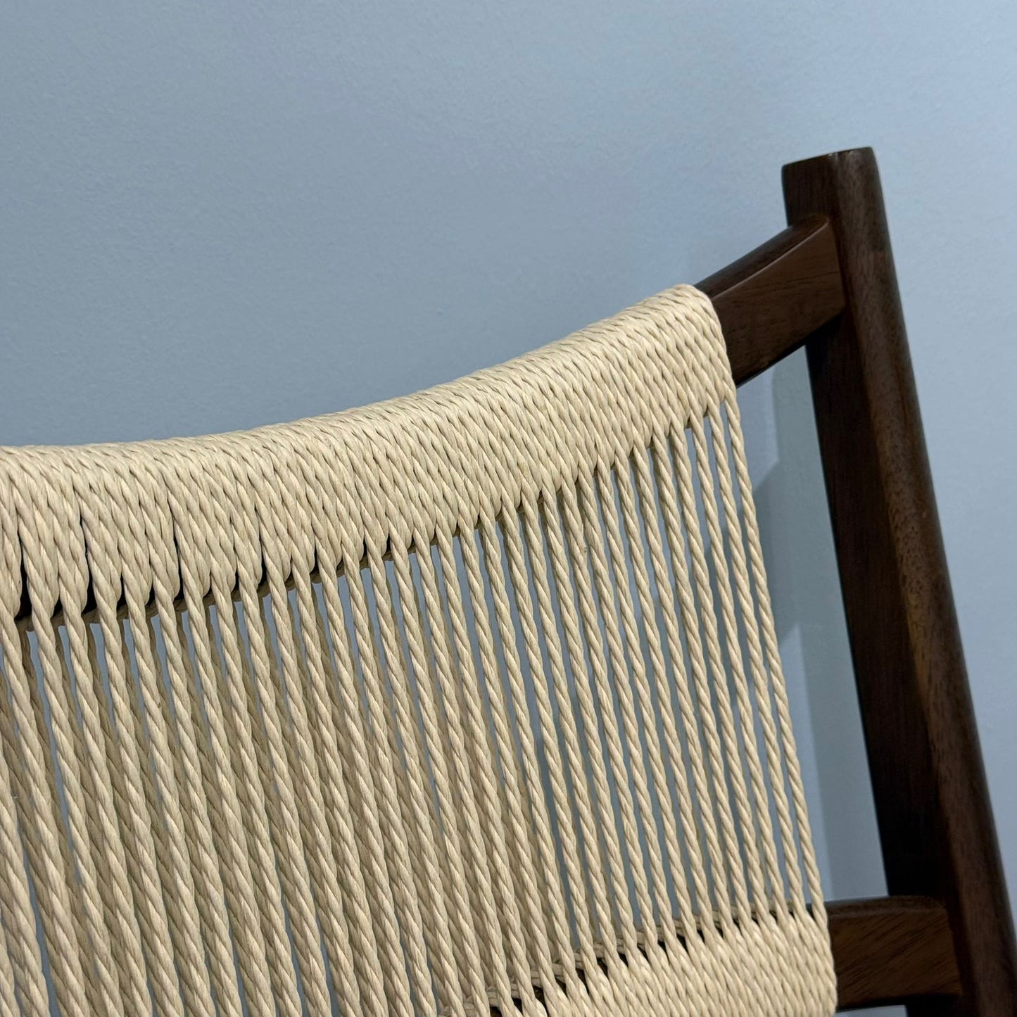 JUNE ROPE- Modern Wooden Dining Chair with Cushioned Seat