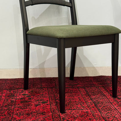 JUNE ROPE- Modern Wooden Dining Chair with Cushioned Seat