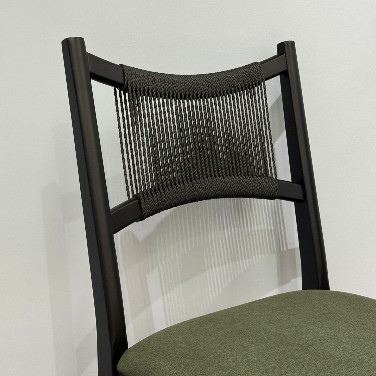 JUNE ROPE- Modern Wooden Dining Chair with Cushioned Seat
