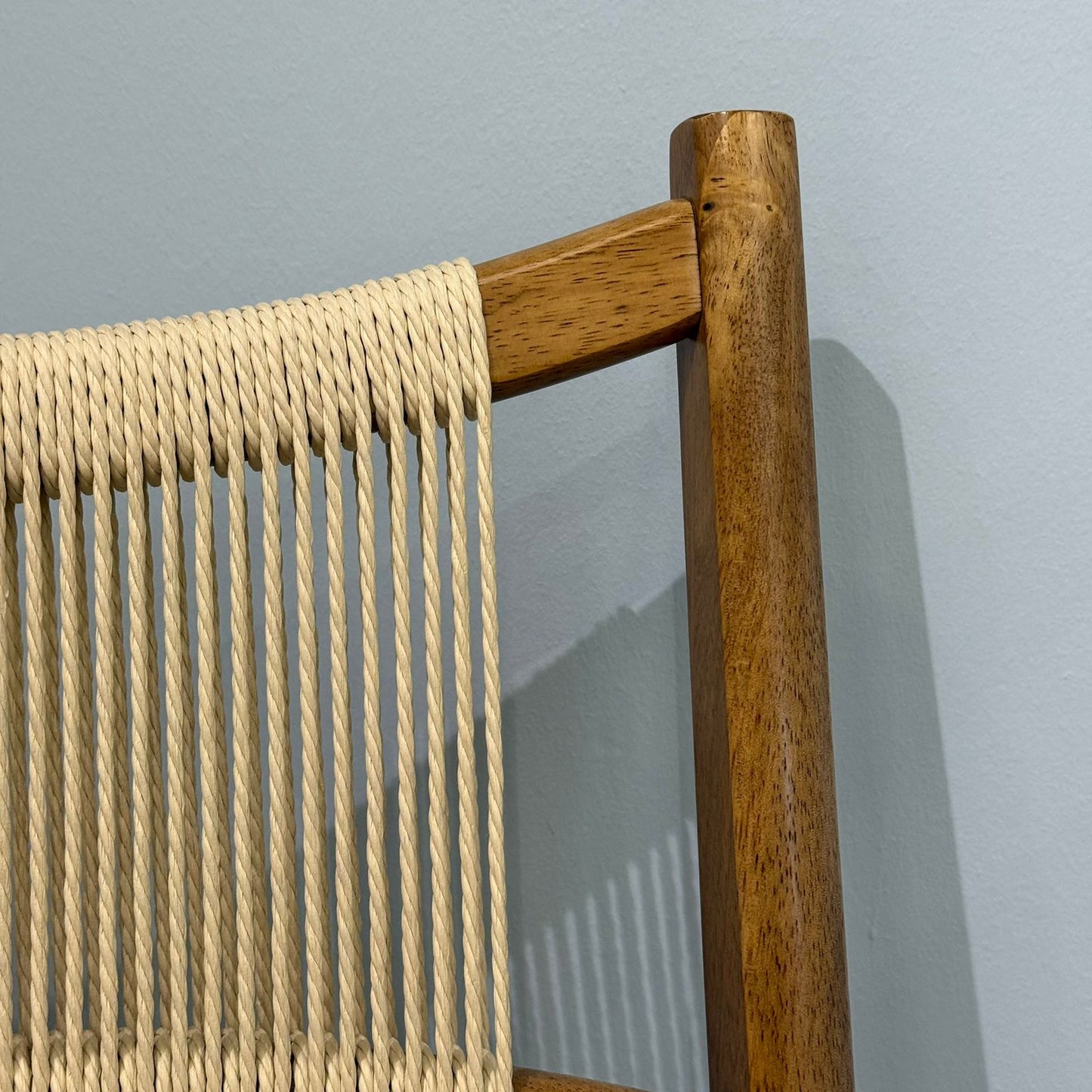 JUNE ROPE- Modern Wooden Dining Chair with Cushioned Seat