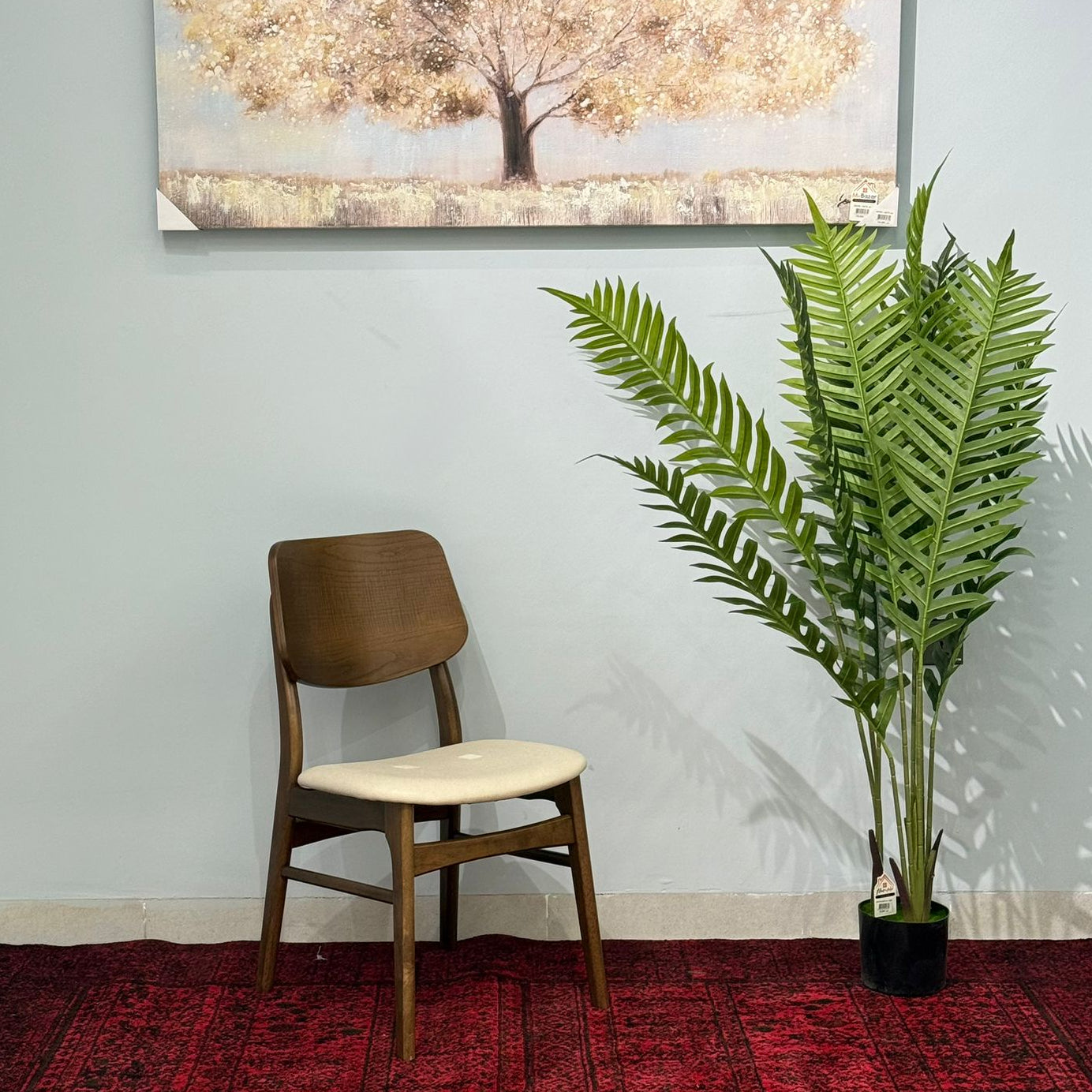 EASON- Modern Wooden Dining Chair with Cushioned Seat