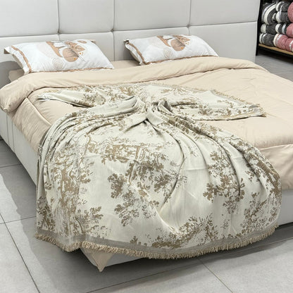 Modern Abstract Throw Blanket for Bed, Sofa & Floor Seating