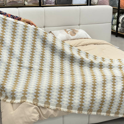 Modern Abstract Throw Blanket for Bed, Sofa & Floor Seating