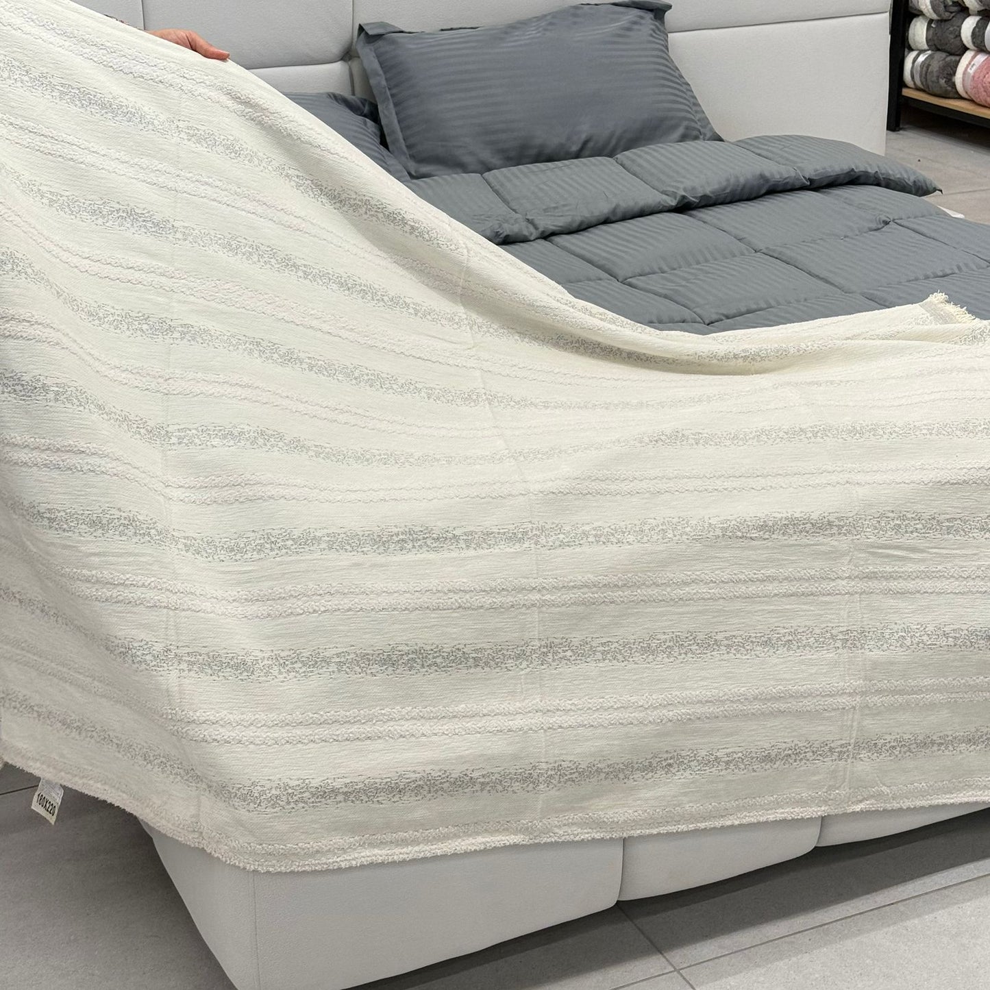 Modern Abstract Throw Blanket for Bed, Sofa & Floor Seating