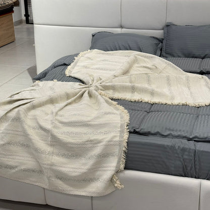 Modern Abstract Throw Blanket for Bed, Sofa & Floor Seating