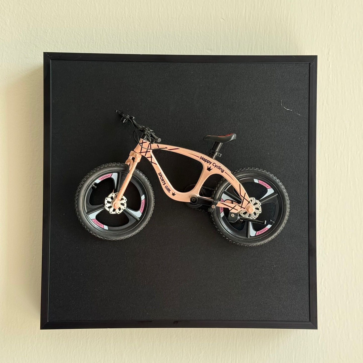 Creative 3D Bicycle Frame Wall Art