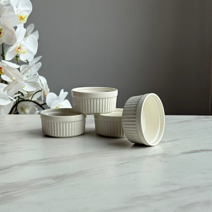 4-Piece Vintage Minimalist Ceramic Bowl Set
