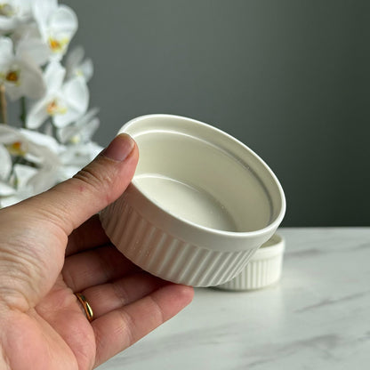 4-Piece Vintage Minimalist Ceramic Bowl Set