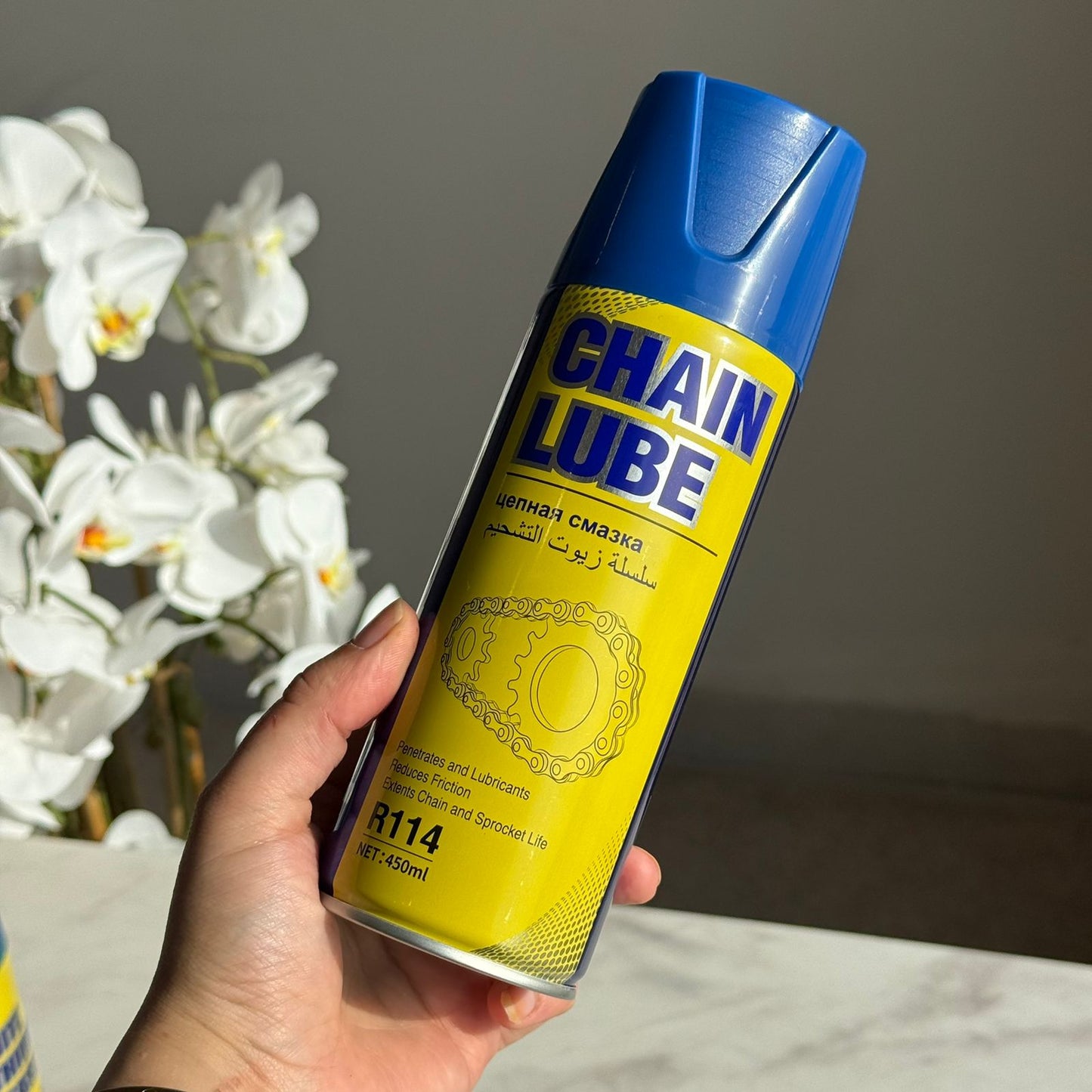 White Lithium Grease Spray & Chain Lube Spray