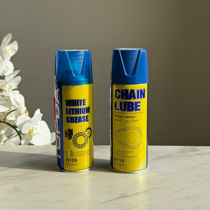 White Lithium Grease Spray & Chain Lube Spray