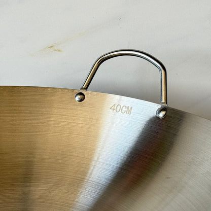 Vintage Deep Cooking Wok Pan with Dual Handles - 2 Sizes