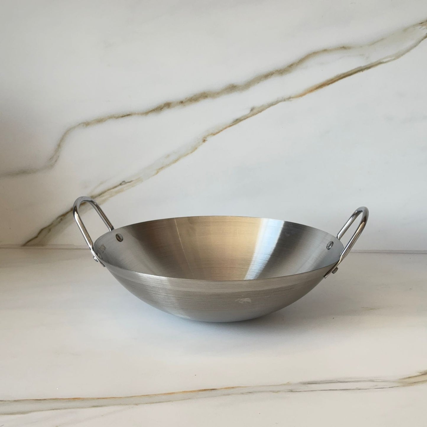 Vintage Deep Cooking Wok Pan with Dual Handles - 2 Sizes