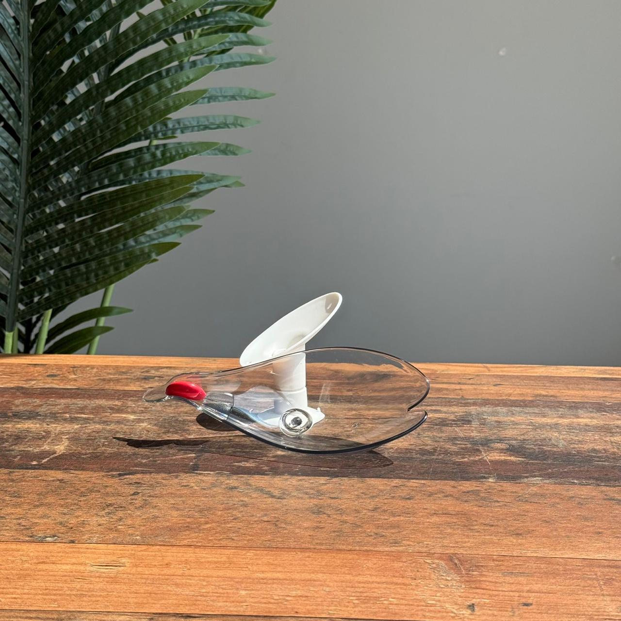 Modern Transparent Soap Holder with Suction Stand