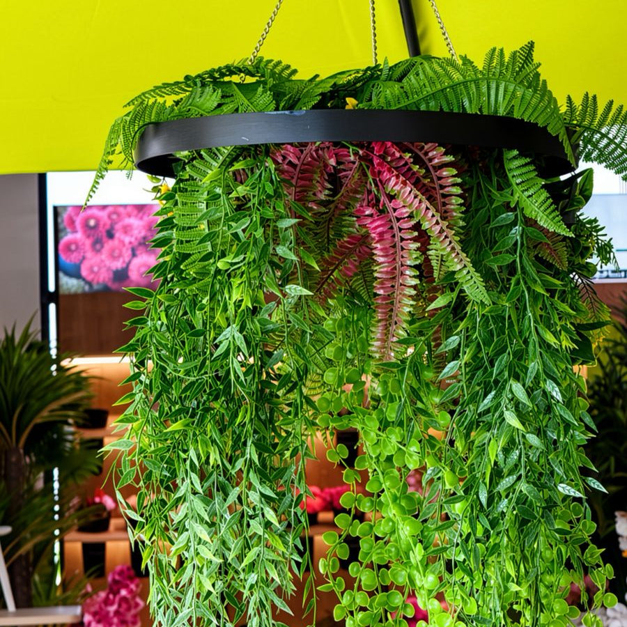 Modern Hanging Artificial Green Plant Decor
