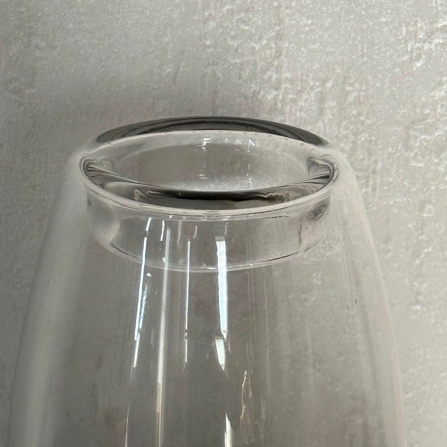 Elegant Two-Tone Decorative Glass Vase