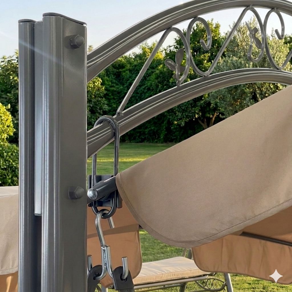 Outdoor Garden Swing Chair with Canopy