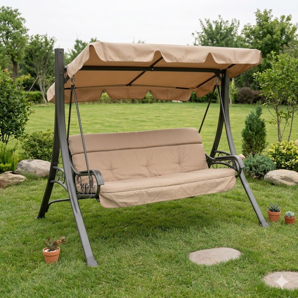 Outdoor Garden Swing Chair with Canopy