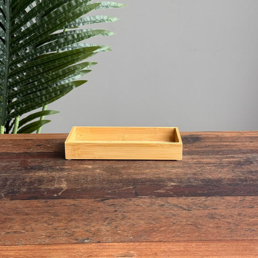 Modern Rectangular Bamboo Storage Tray