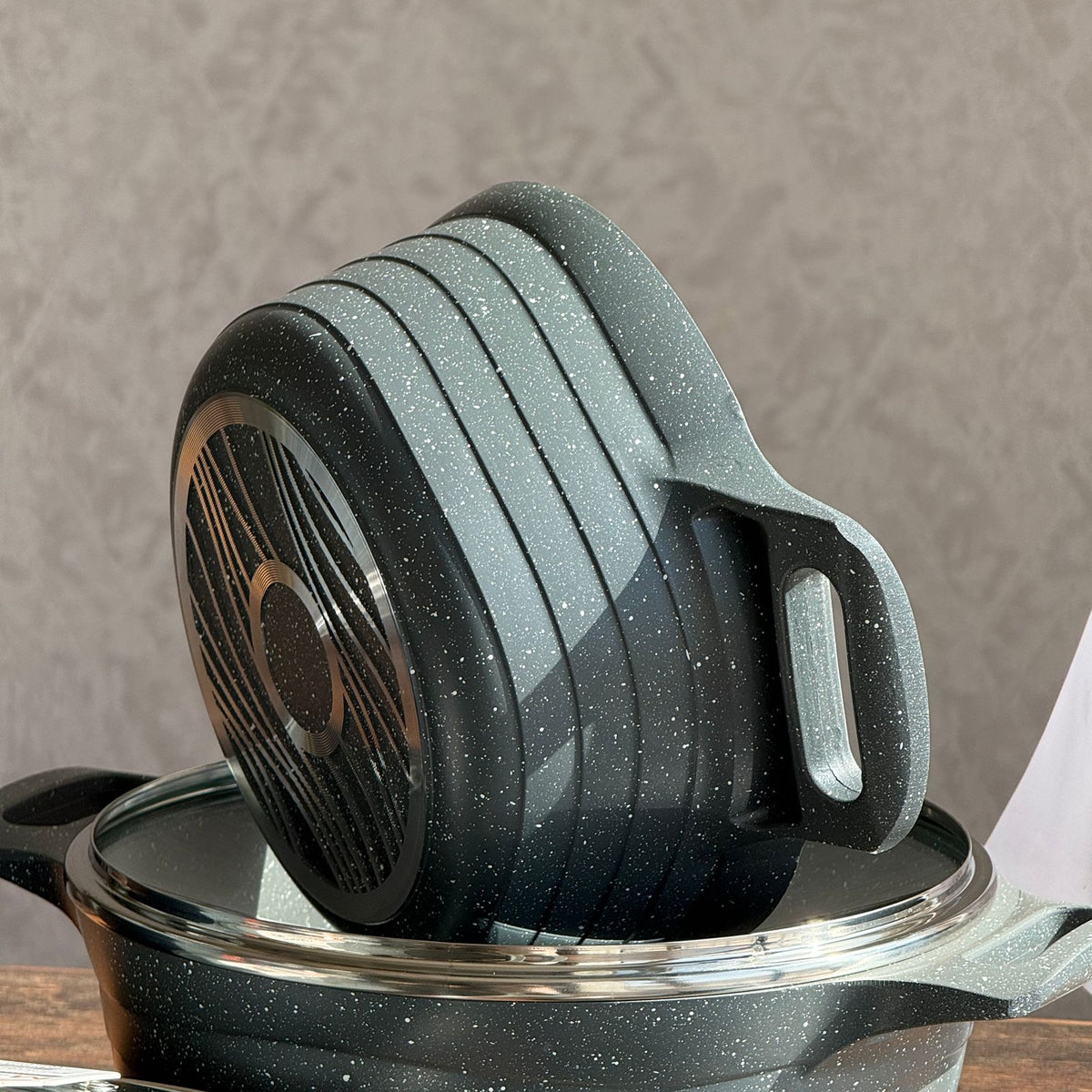 Luxury Granite Non-Stick Cookware Set - 5PCS