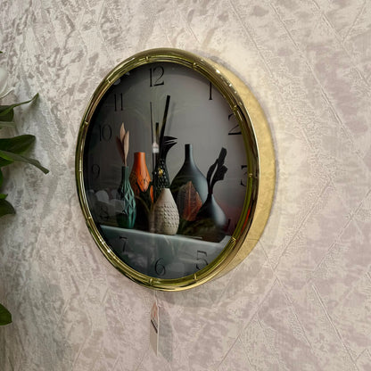 ساعة حائط عصرية مزخرفة فاخرة