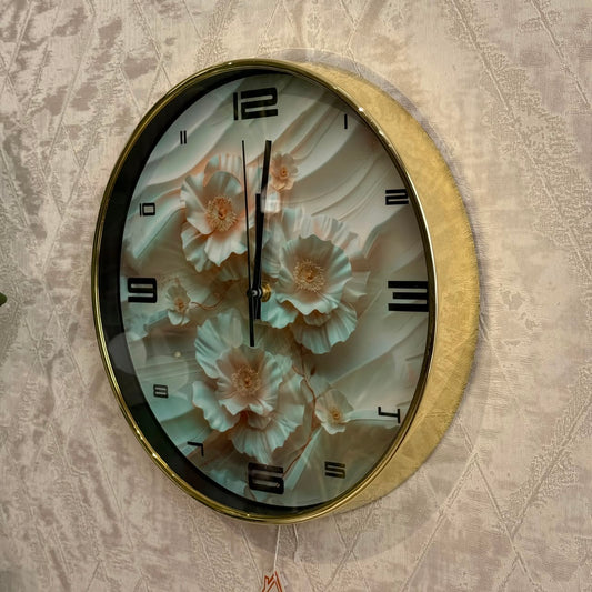 Elegant Floral Wall Clocks
