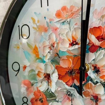 Luxury Floral Wall Clock