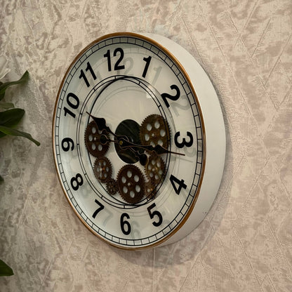 Vintage Industrial Gear Wall Clock