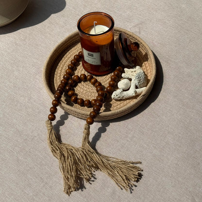 Handcrafted Natural Wood Bead Garland Collection