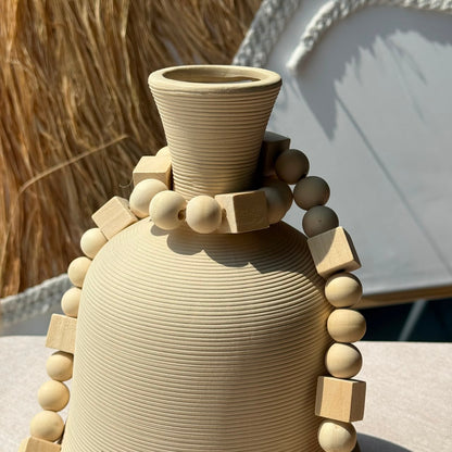 Handcrafted Natural Wood Bead Garland Collection