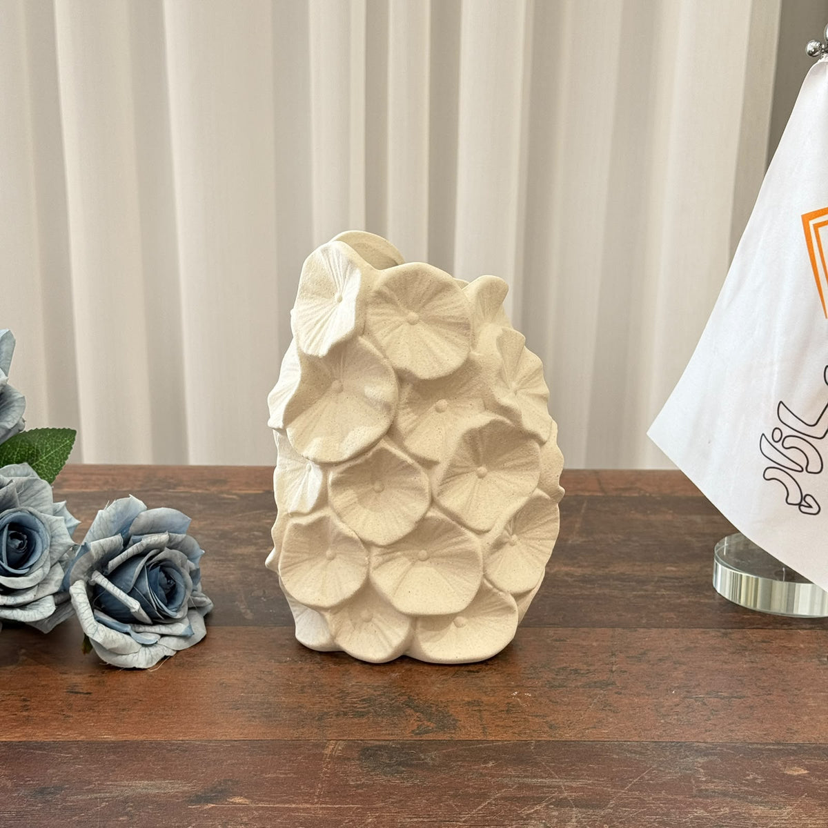 Floral Textured Decorative Vase