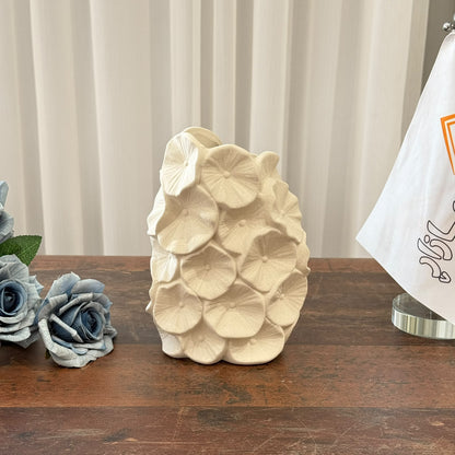 Floral Textured Decorative Vase