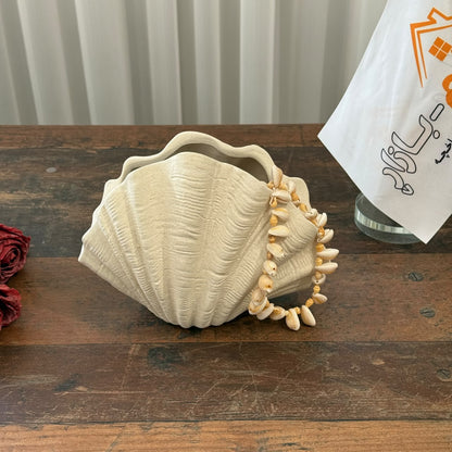 Seashell-Shaped Decorative Vase