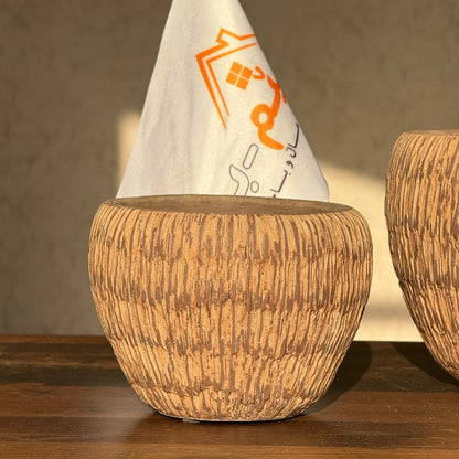 2-Sized Stone-Style Plant Pot / Vase