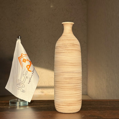 Minimalist Textured Ceramic Bottle Vases