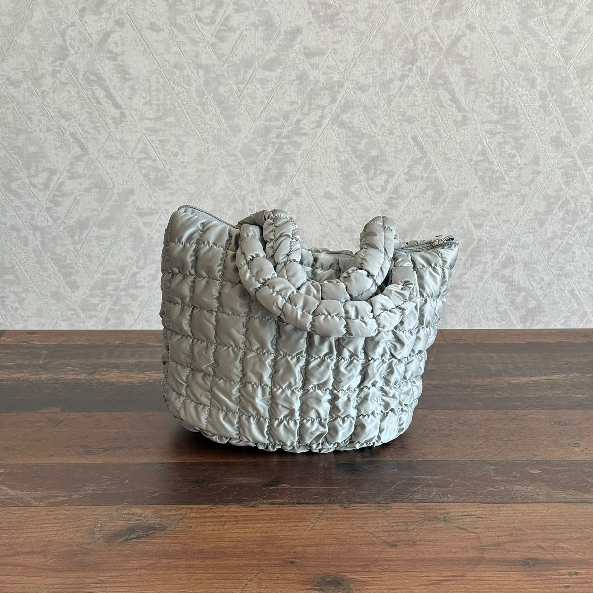 Insulated Puffer Thermal Lunch Bag – Trendy Quilted Food Tote Container