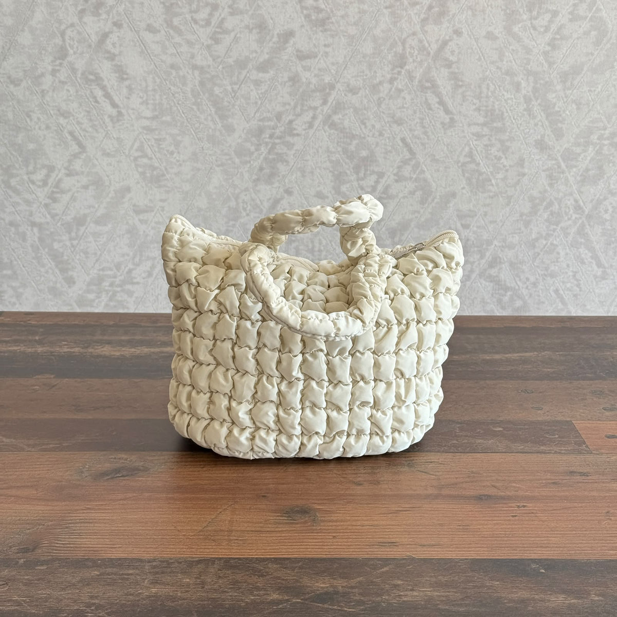 Insulated Puffer Thermal Lunch Bag – Trendy Quilted Food Tote Container