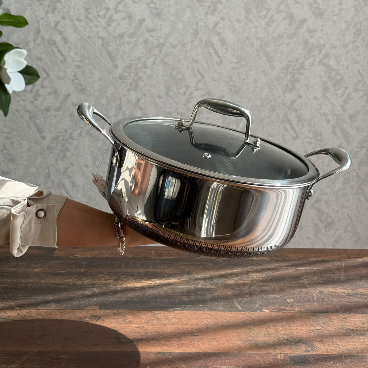 Premium Honeycomb Tri-Ply Stainless Steel Cookware Collection