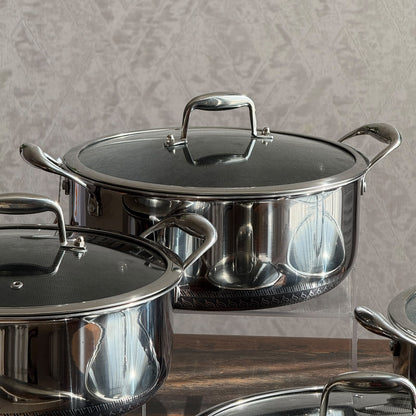 Premium Honeycomb Tri-Ply Stainless Steel Cookware Collection
