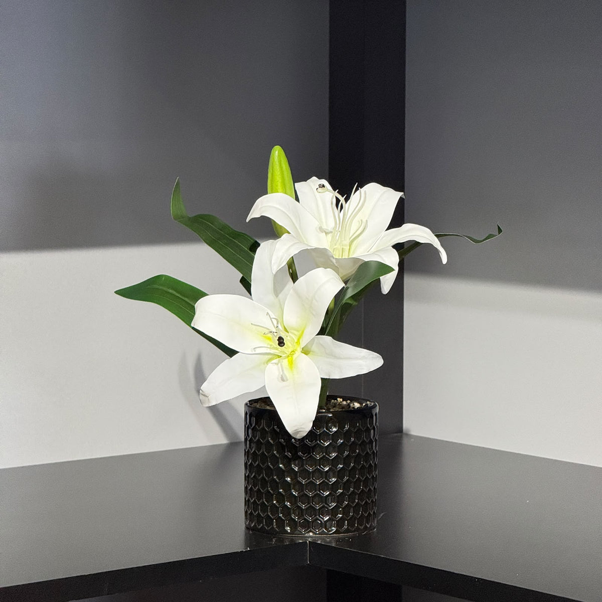 LILY - Potted Artificial Roses