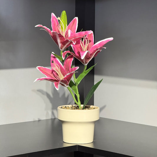 LILY - Luxury Potted Artificial Roses